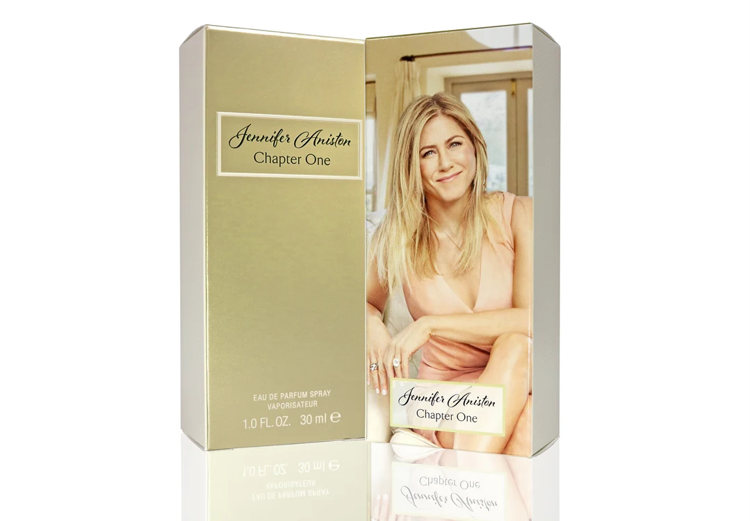 Jennifer Aniston chapter one fragrance packaging