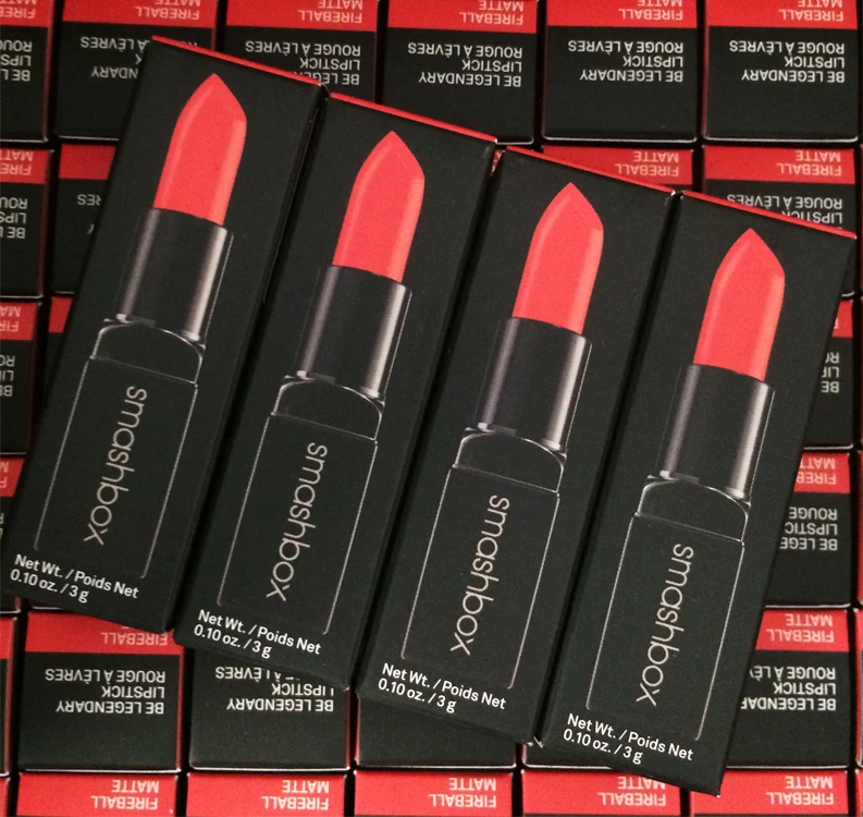 Smashbox Cosmetics Packaging On Invercote For Red Lipsticks