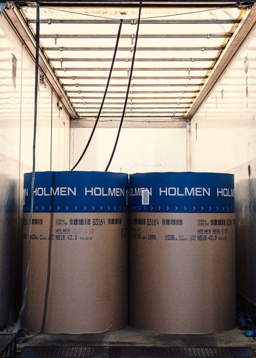 Reels delivered from Holmen