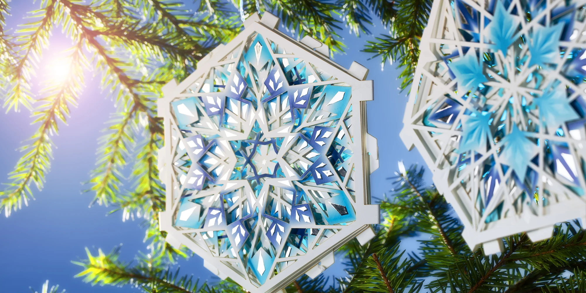 2016 christmas card in snowflake form