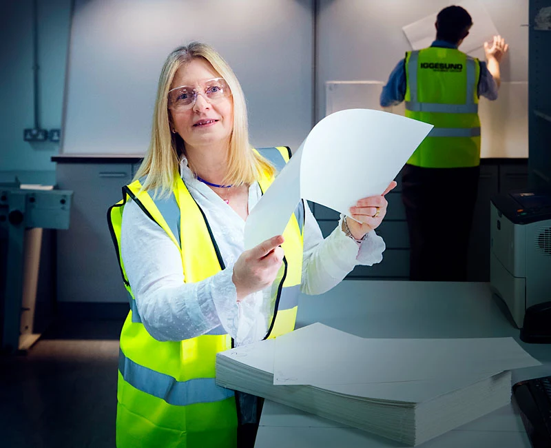 Linda Calvert, Head of technical service at Iggesund