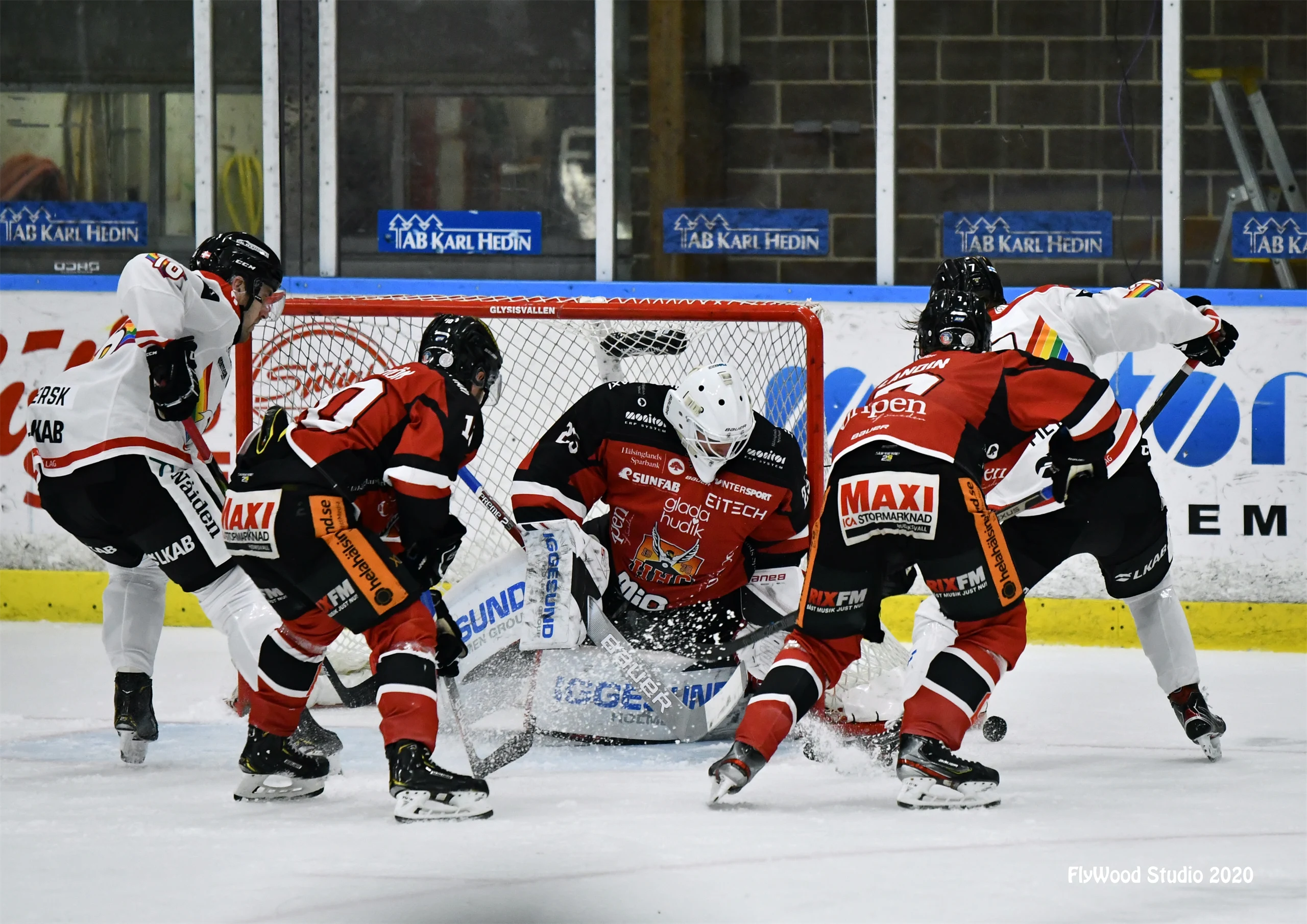 Sequence in a hockey game with Hudiksvall Hockey Club