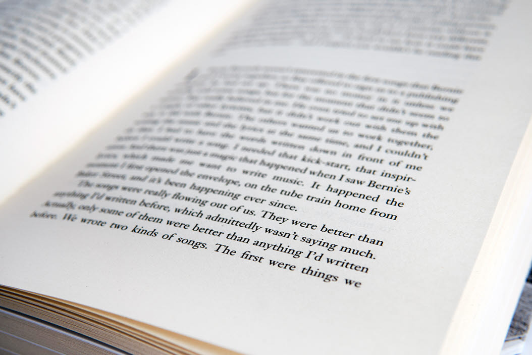 TMP-produced book paper with a smooth and clean surface for easy and pleasurable reading. 