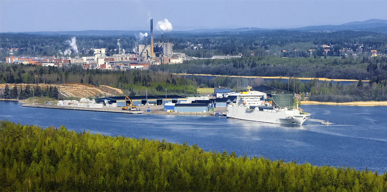 Skärnäs Port In Iggesund's Paper Mill
