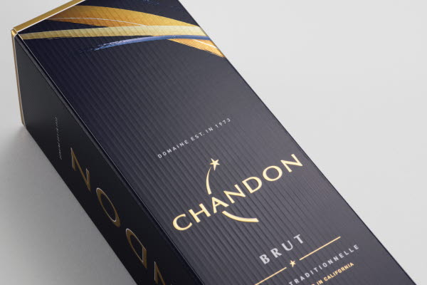Chandon Brut Paperboard packaging