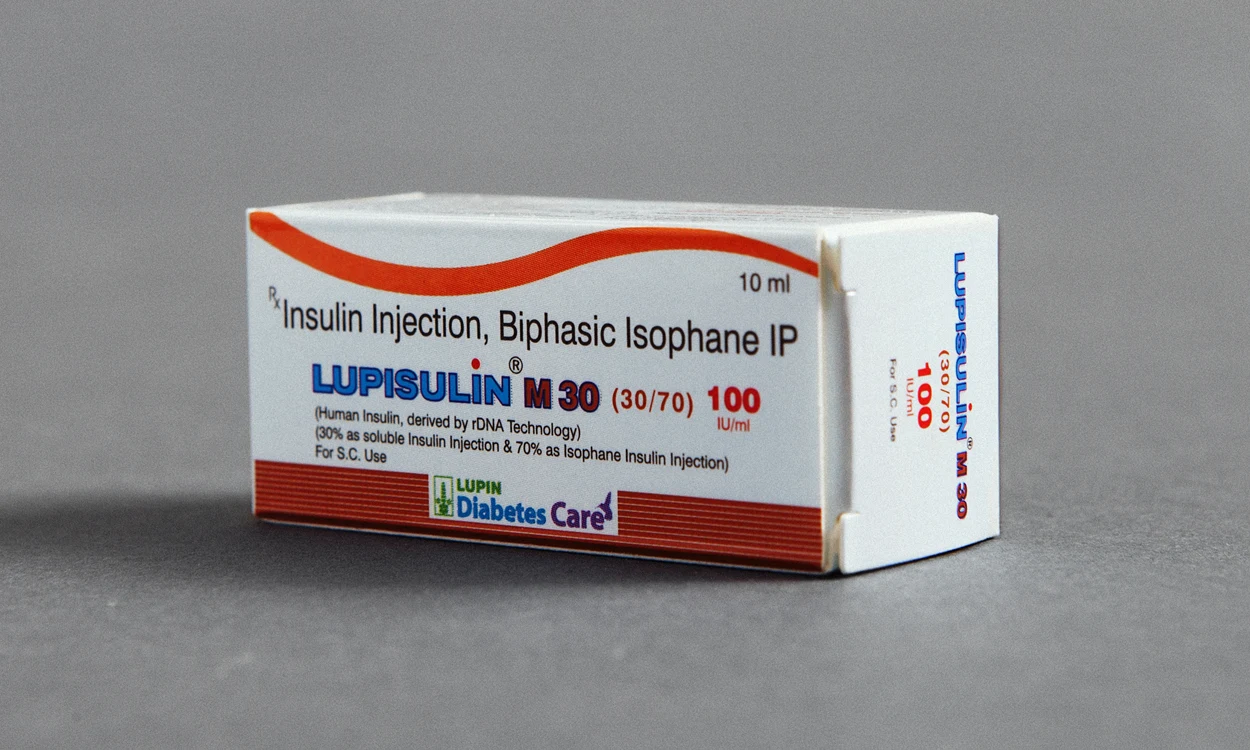 Pharma Packaging Box On Invercote Paperboard For Insulin Injection