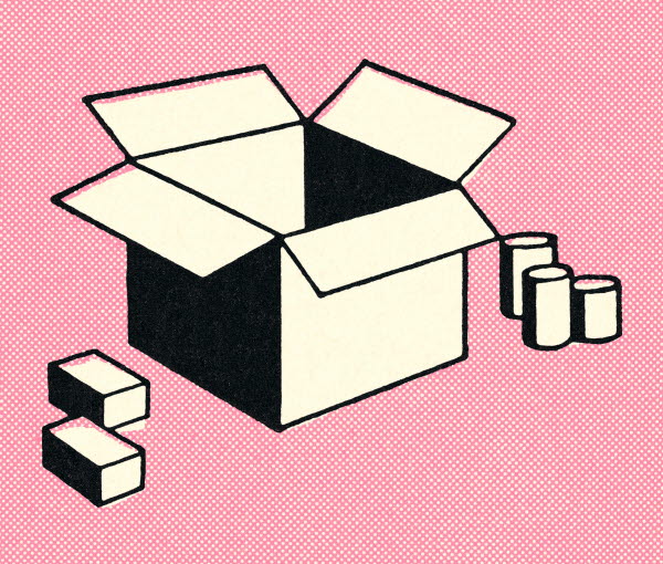 paperboard box illustration