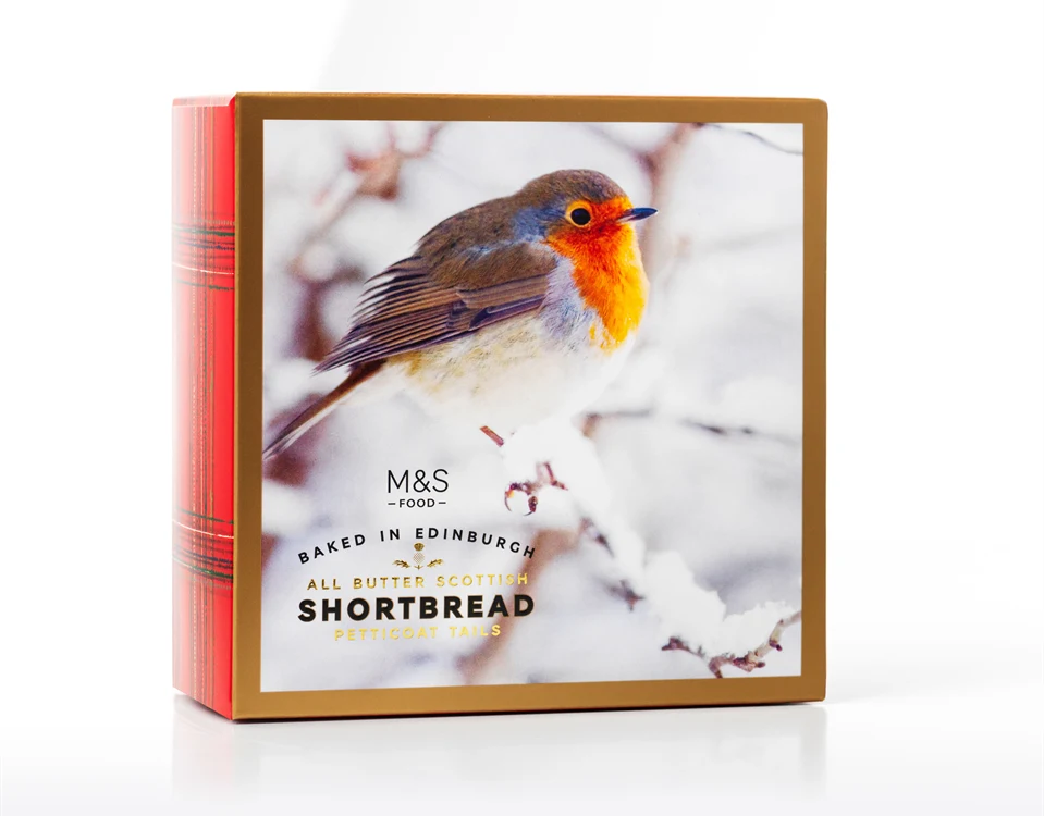 Food Packaging Made Of Paperboard For Robin Shortbread 