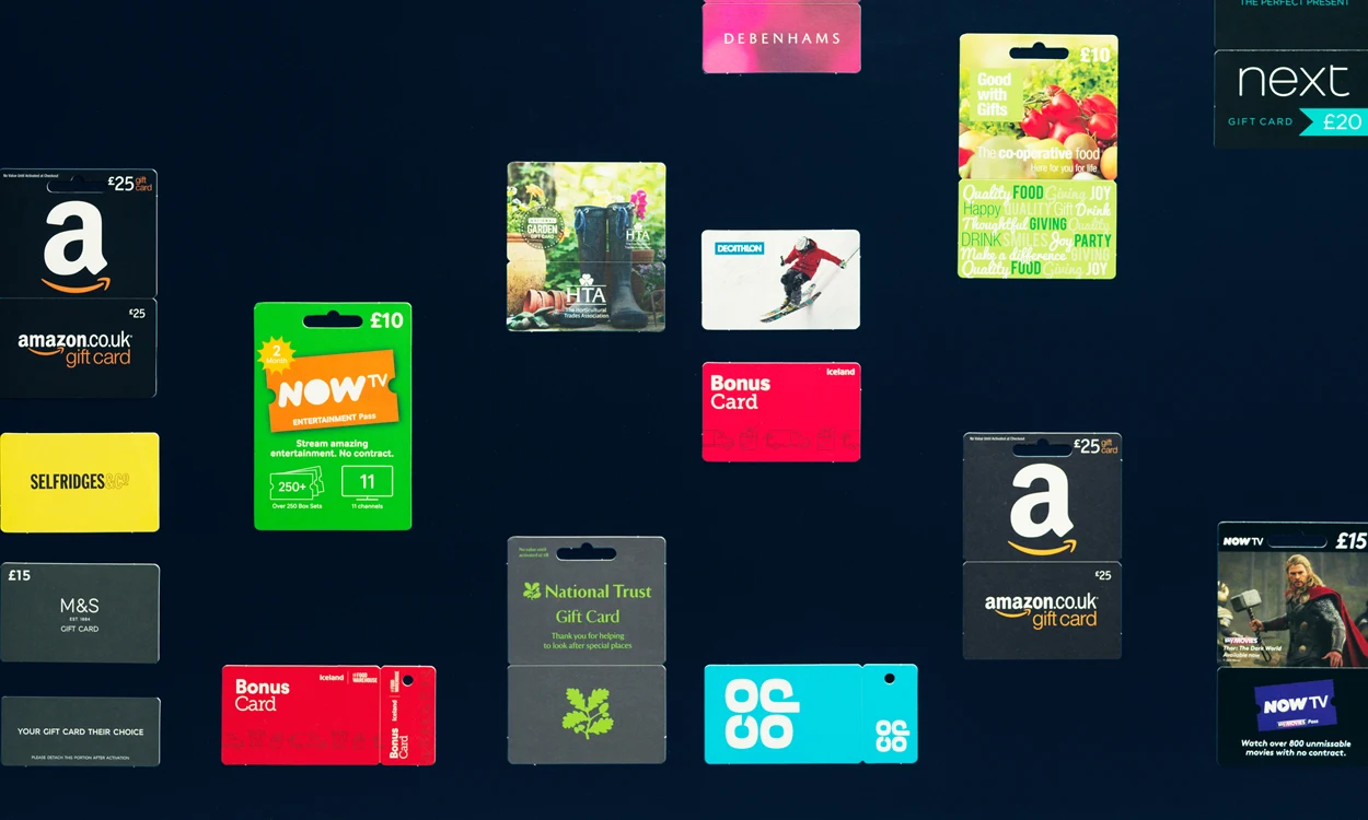 Sustainable Paperboard Gift Cards For Different Brands