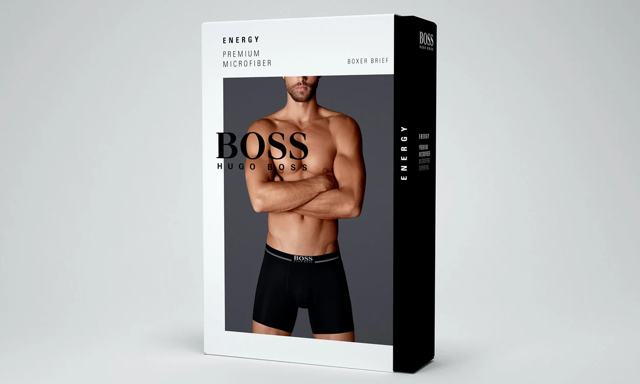 Paperboard Packaging Box For HUGO BOSS Underwear