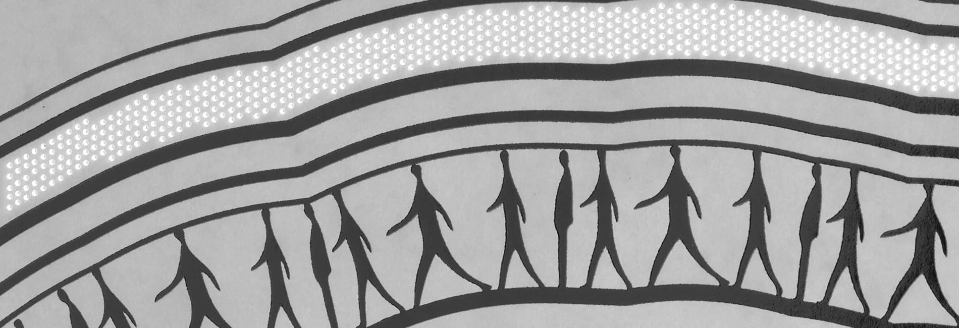 Close up photo of micro drilled and silver foiled details. 