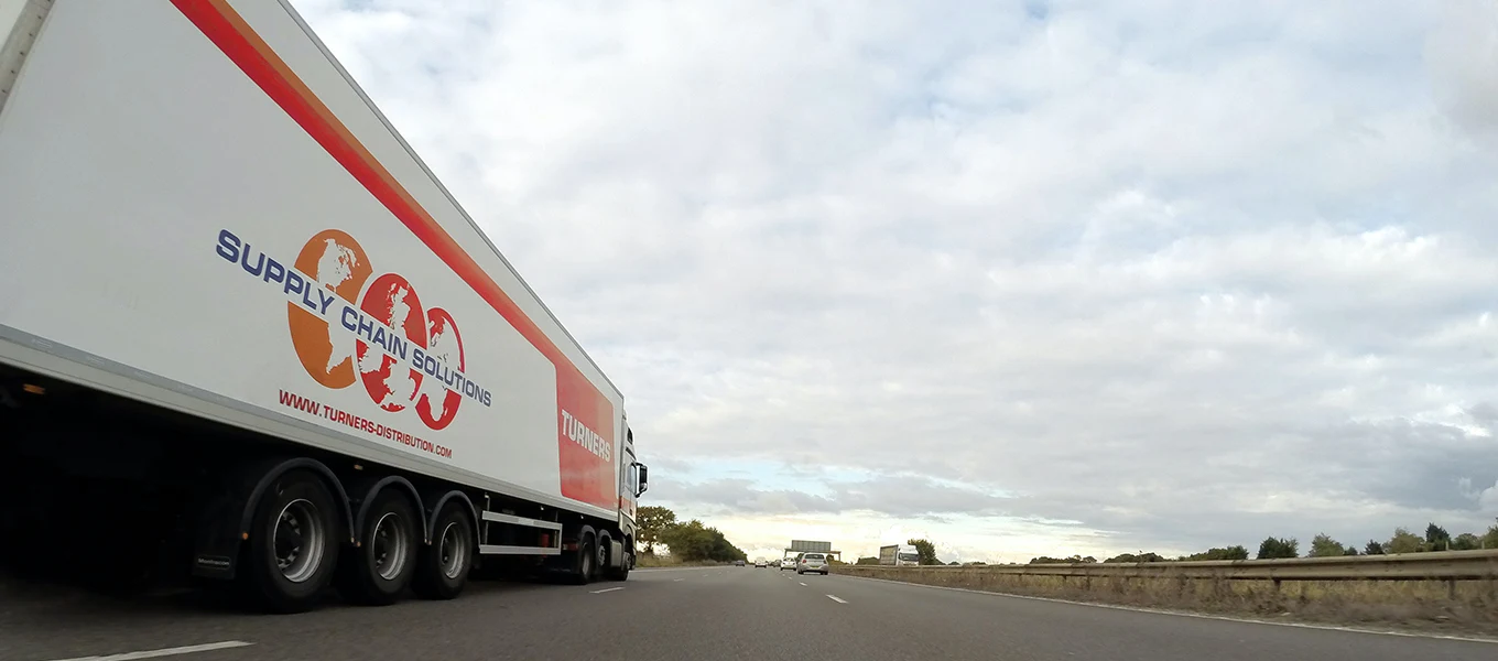 White trailer and blue sky