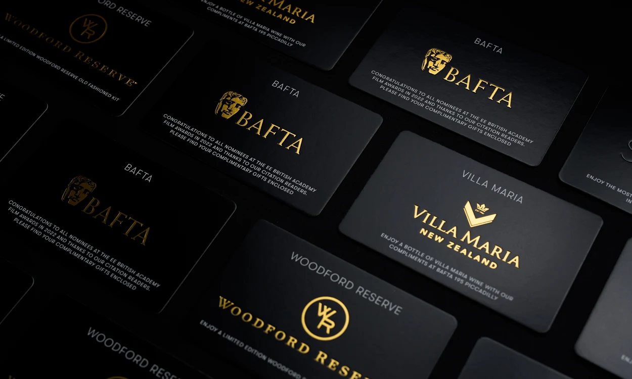Premium Gift Cards With Gold Foil