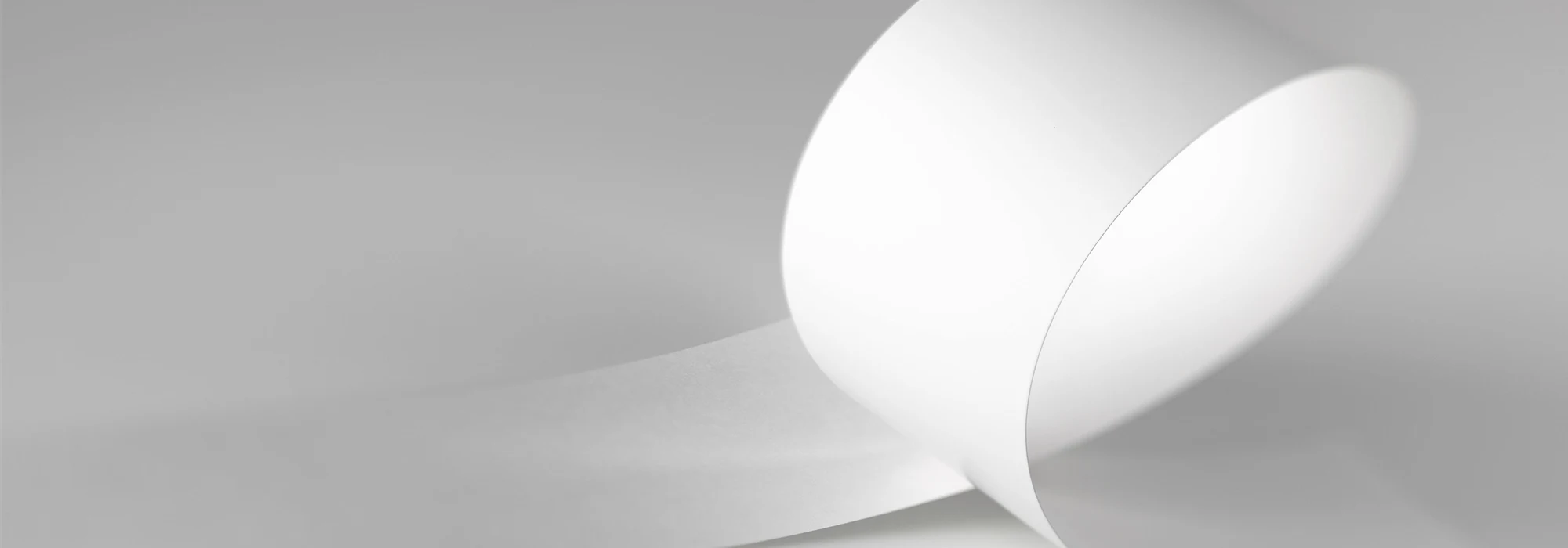 Paperboard strip in a rounded shape