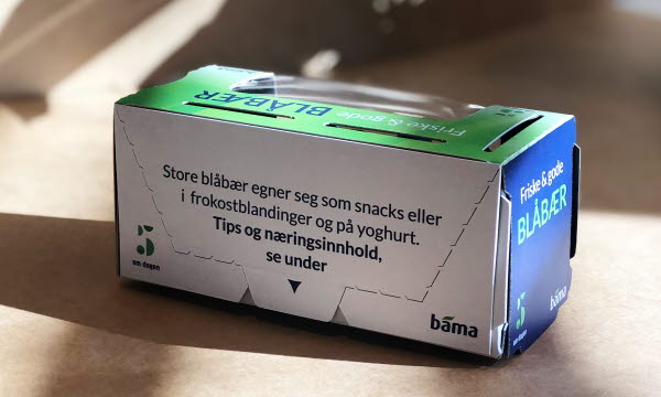 Bama blueberry packaging