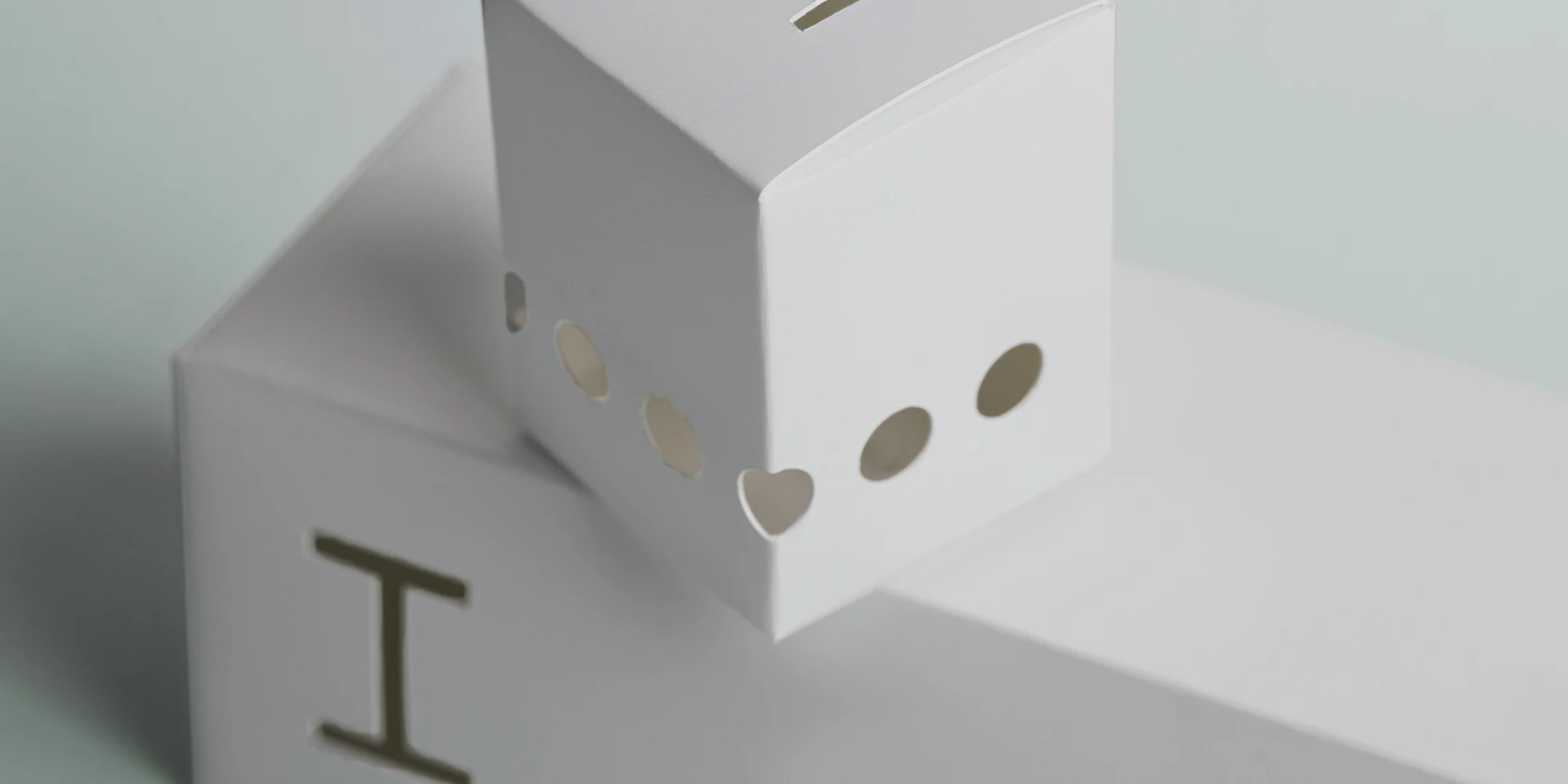 Paperboard boxes on top of each other 