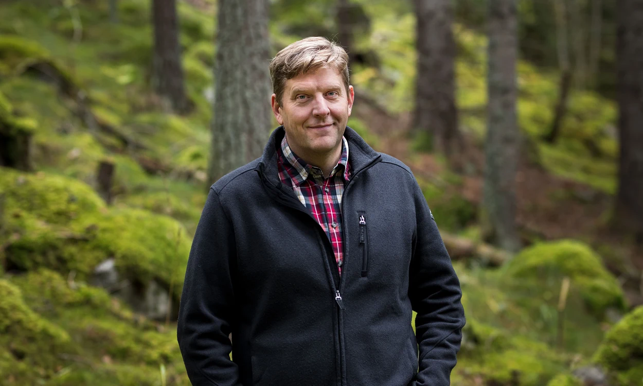 Johan Granås in the forest