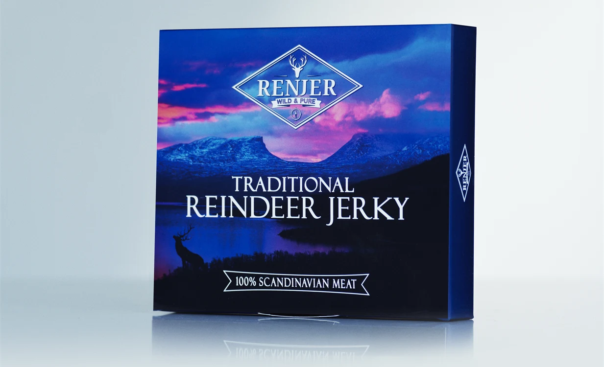 Sustainable Food Packaging For Renjer's Reindeer Jerky Snack