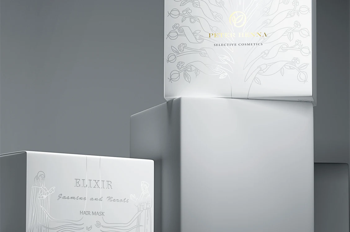 Cosmetic Packaging Boxes Made Of Invercote Creato For Elixir By Peter Henna 