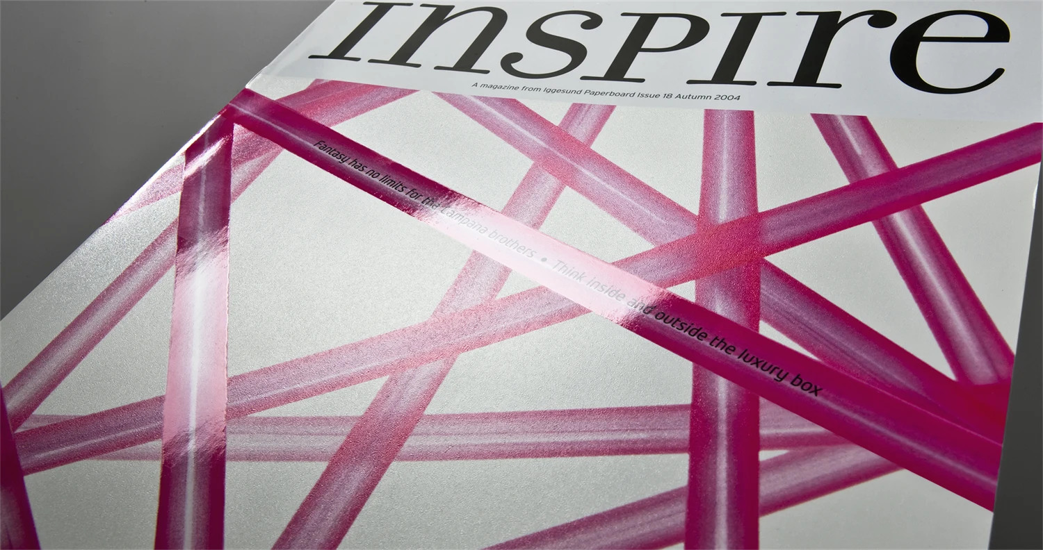 inspire 18 cover in white and pink varnish