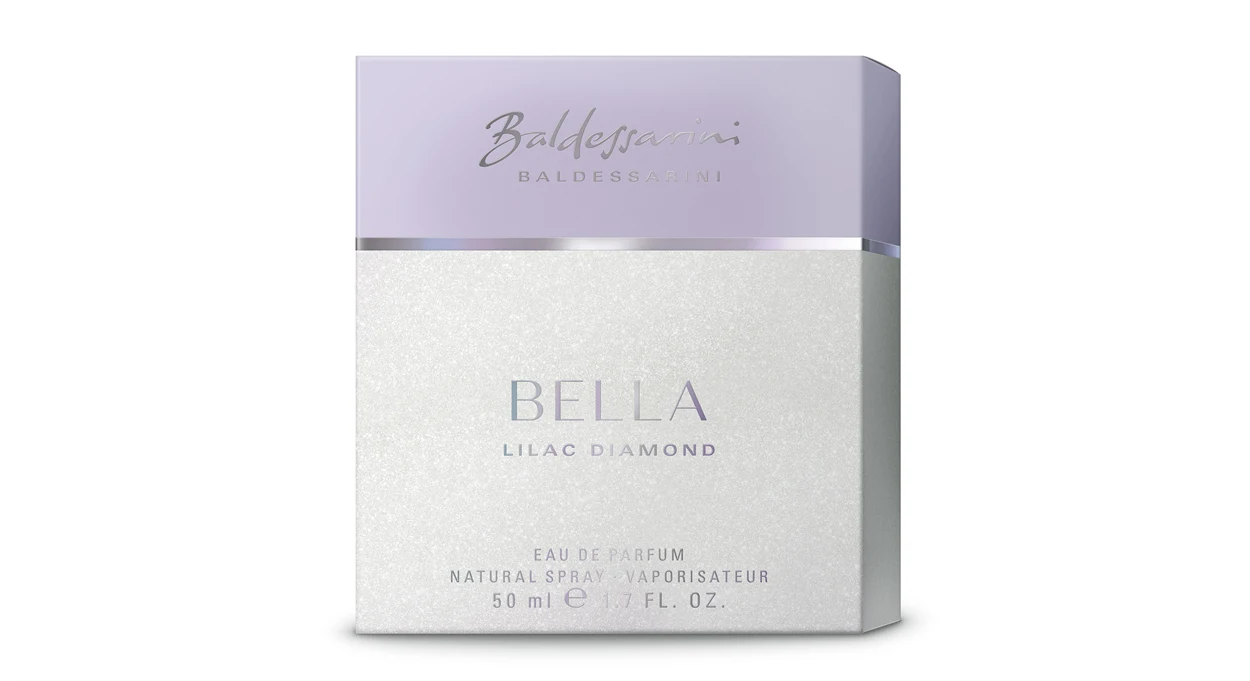 Packaging for Baldessarini Bella Lilac Diamond perfume