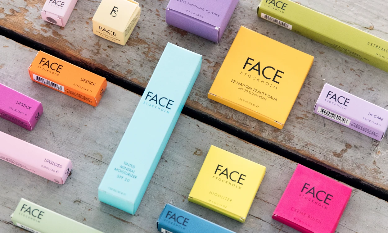 face stockholm colorful packaging in different sizes