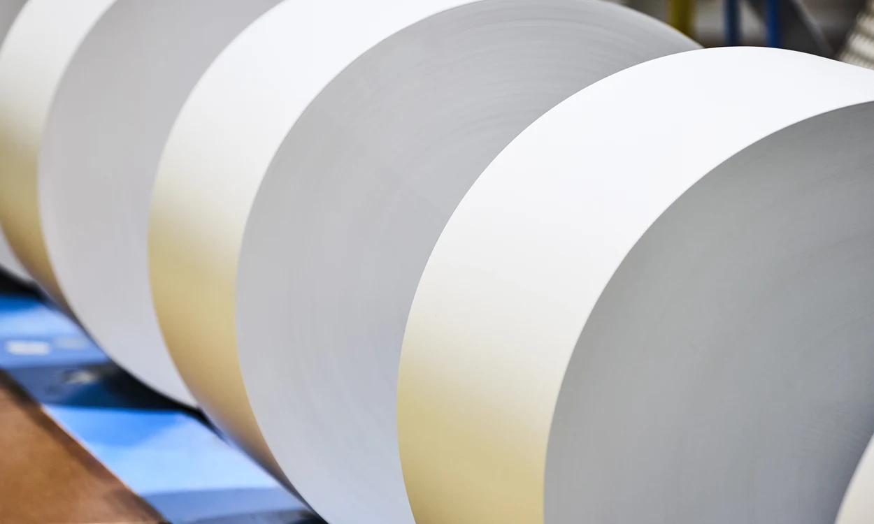 Paper reels rewinding