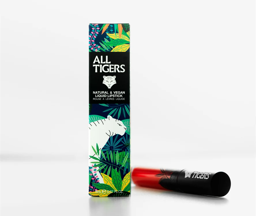 Sustainable Beauty Packaging For All Tigers' Lipstick 