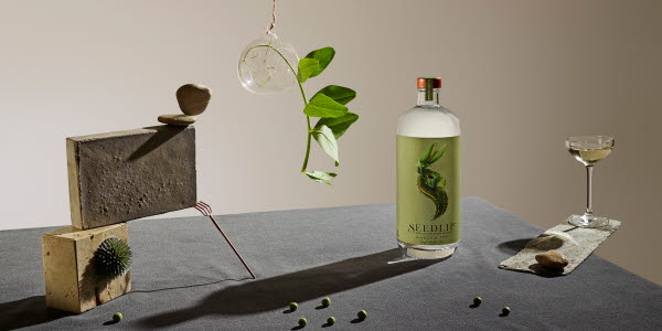 Advertising photo of Seedlip distilled non-alcoholic spirit
