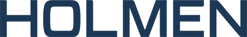 Holmens logo blå