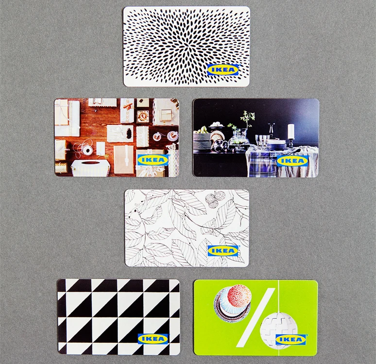 Sustainable Paperboard Gift Cards For IKEA