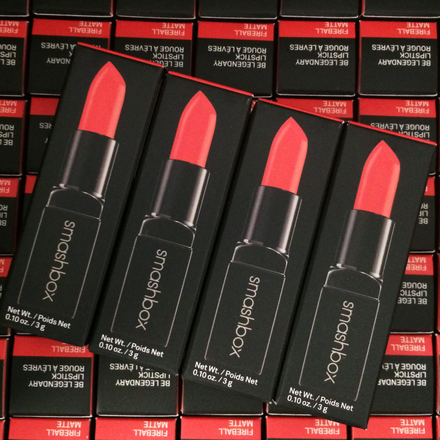 Smashbox Cosmetics red lipstick package