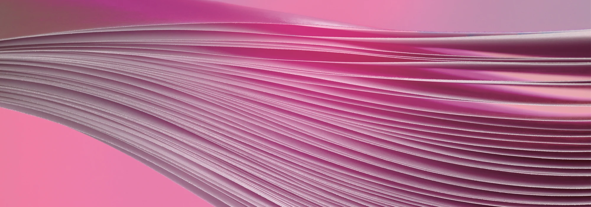 Paper sheets on a pink background