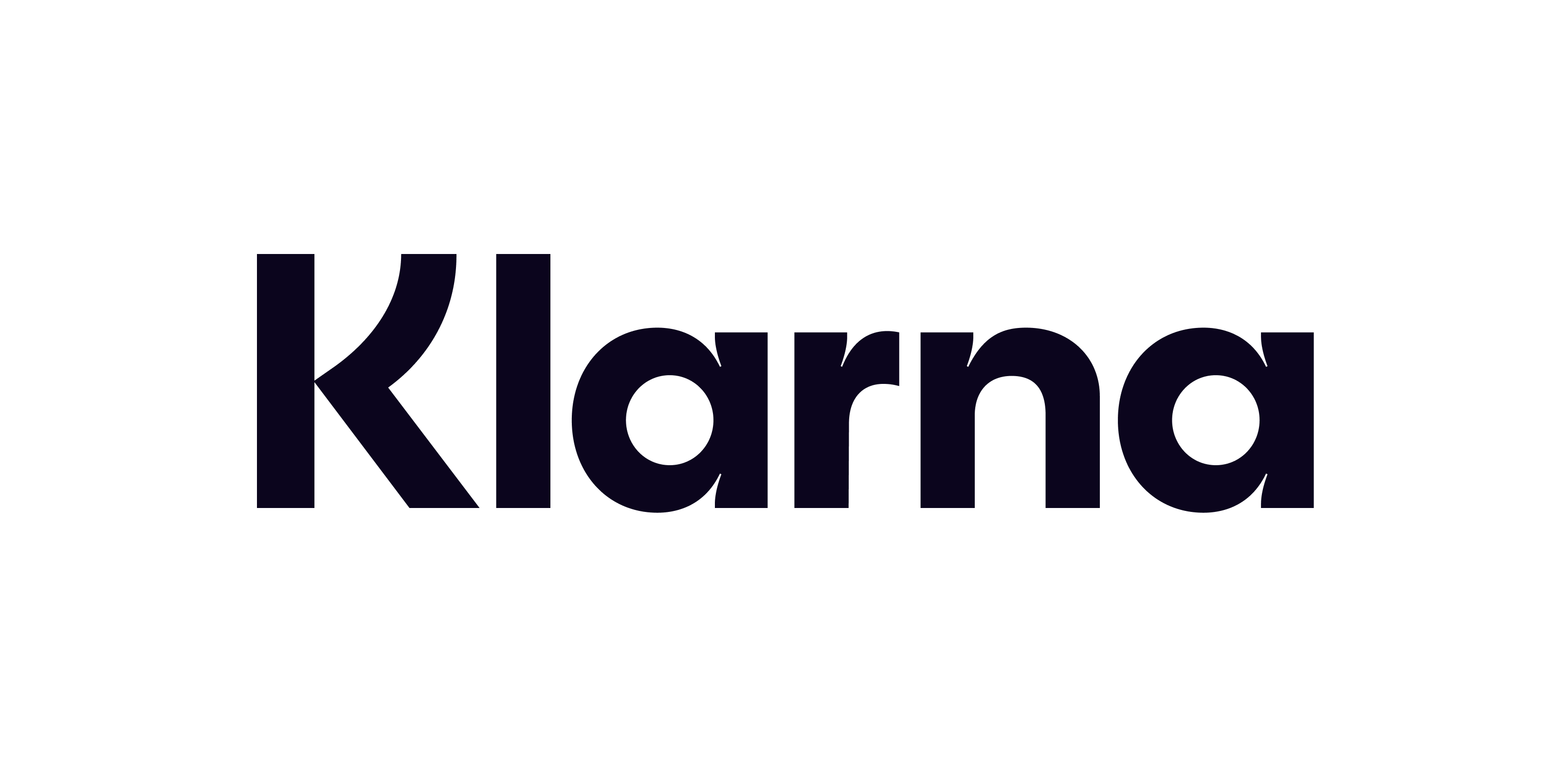Klarna loggan i svart