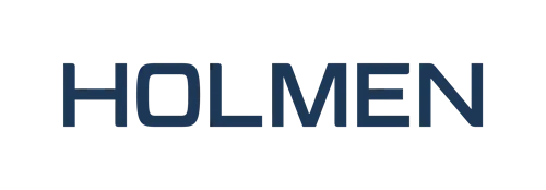 Holmen logotype in blue