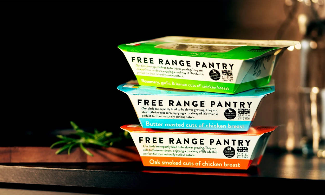 Free Range Pantry collection packaging